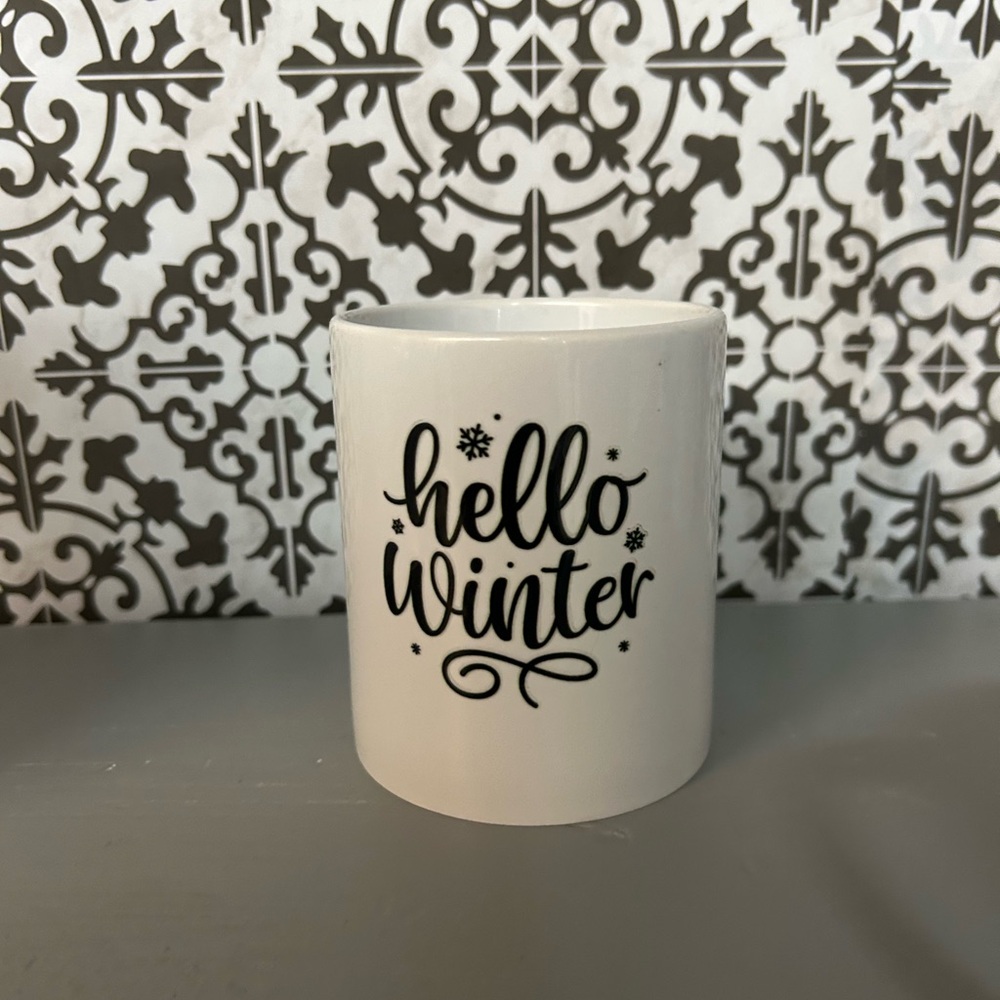 Winter White Mugs. New